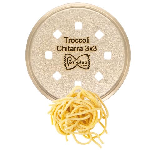 Pastidea - Matrize Zubehör Troccoli/Spaghetti Quadri alla Chitarra 3x3mm kompatibel mit Kenwood Past
