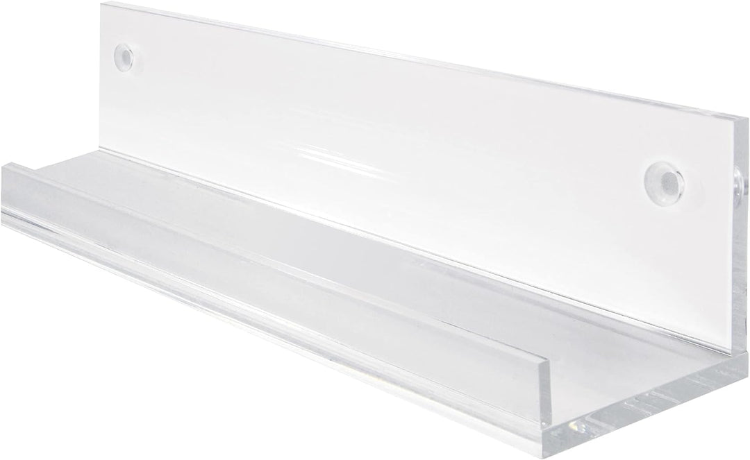 SIGEL GA111 Schmales Galerieboard / Regalboard / Ablageboard 50 cm, Acryl glasklar, 50 cm