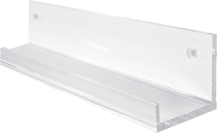 SIGEL GA111 Schmales Galerieboard / Regalboard / Ablageboard 50 cm, Acryl glasklar, 50 cm