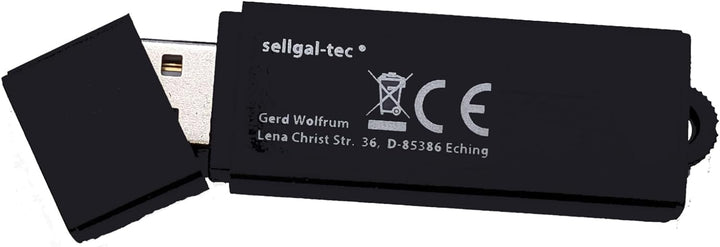 sellgal-tec ® MQ-U350DE mod anthrazit - Diktiergerät mit Aufnahmeaktivierung durch Geräusche oder Da