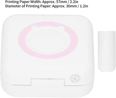 Multifunktions-Thermodrucker, Wireless BT Pocket Mobile Printer, 200 DPI USB Portable Smart Photo Pr