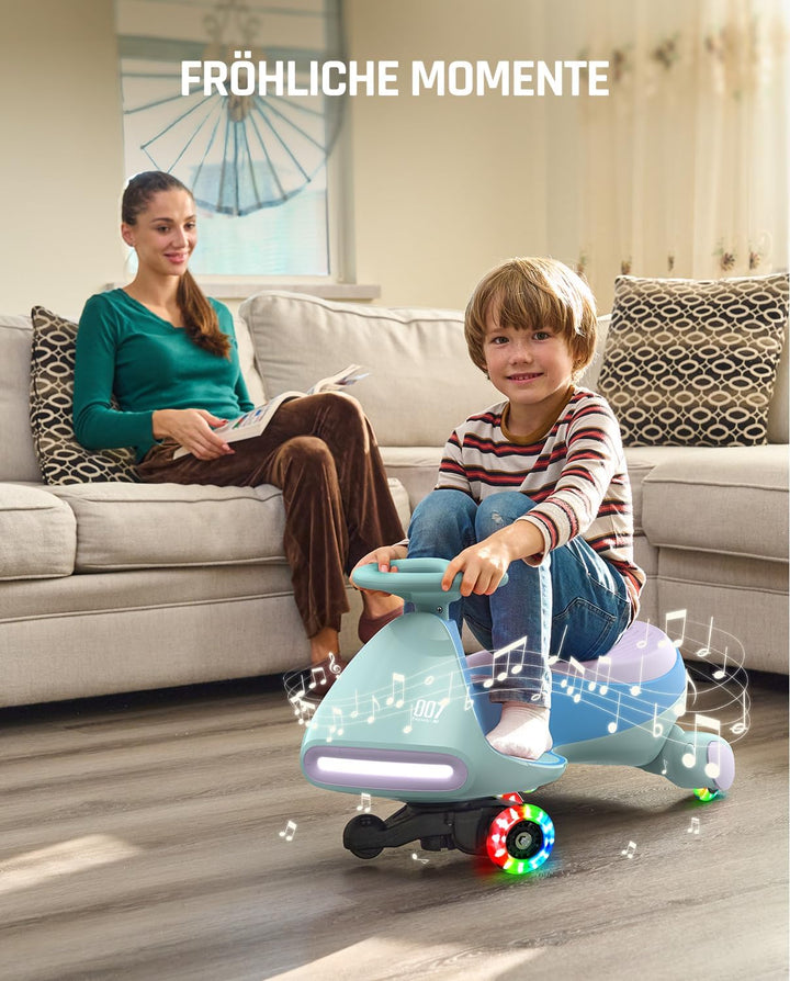 FanttikRide N7 Pro Kinder Elektroauto, Rutschauto mit Pedal, Typ C aufladbar Batterie Kinder Auto, 2