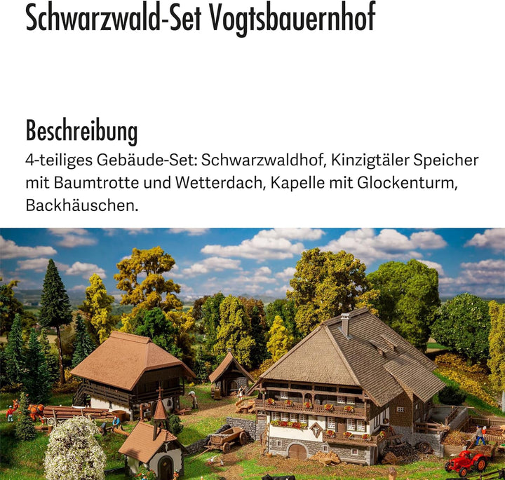 Faller 130677 Schwarzwald-Set Vogtsbauernhof, 27 x 24 x 14.5 cm