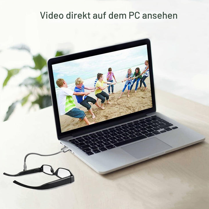 Spionagekamera-Brille mit Video-Digital-Camcorder, unterstützt TF-Karte mit bis zu 32 GB, modische 1