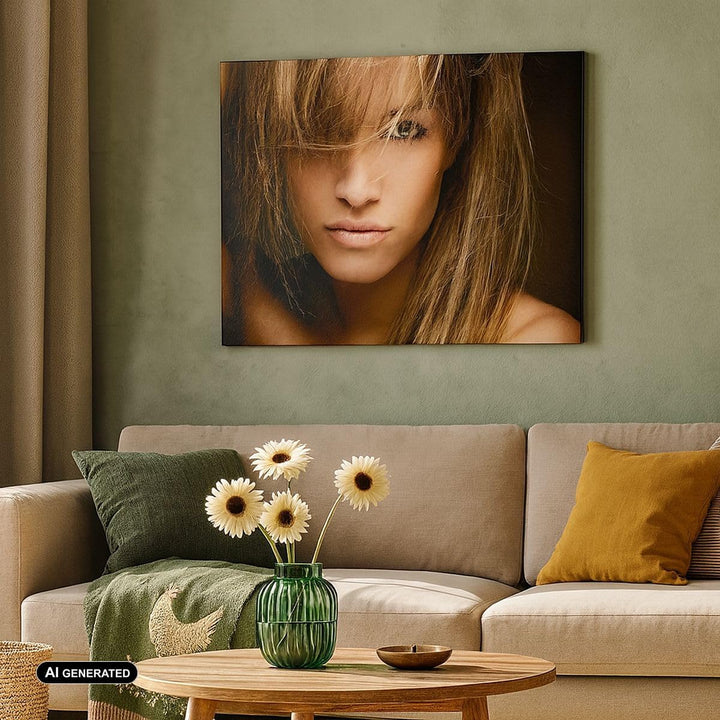 Bilder auf Leinwand Weiblich mode modell nackt Leinwandbild 70x50cm Wandbilder Dekoration Wohnzimmer