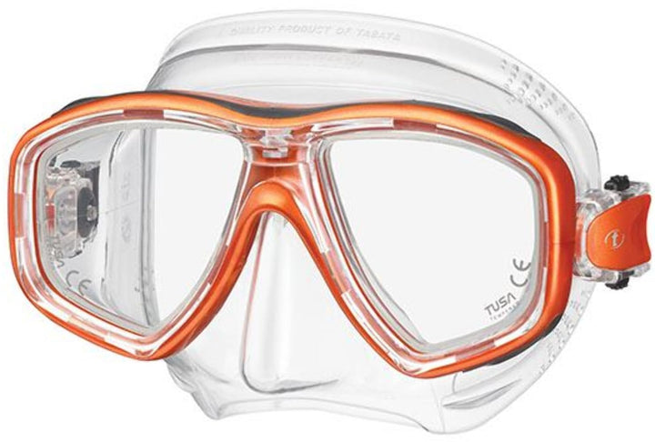 TUSA Freedom CEOS - Kleinvolumige Tauch- und Schorchel-Maske, orange