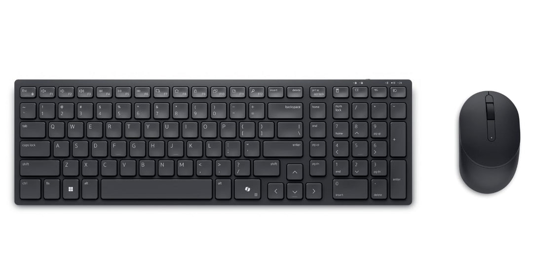Dell Pro Compact Silent Keyboard and Mouse - KM555 - Tastatur-und-Maus-Set - kabellos - 2.4 GHz, Blu