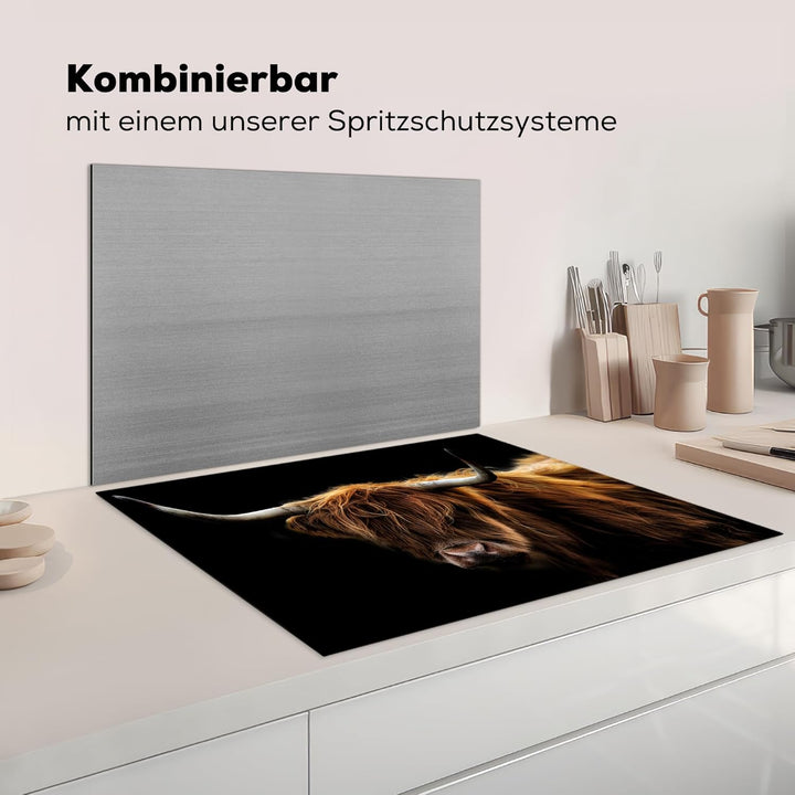 Herdabdeckplatte Einteilig Herdabdeckung Abdeckplatte für Ceranfeld Abdeckung Induktionskochfeld Auf