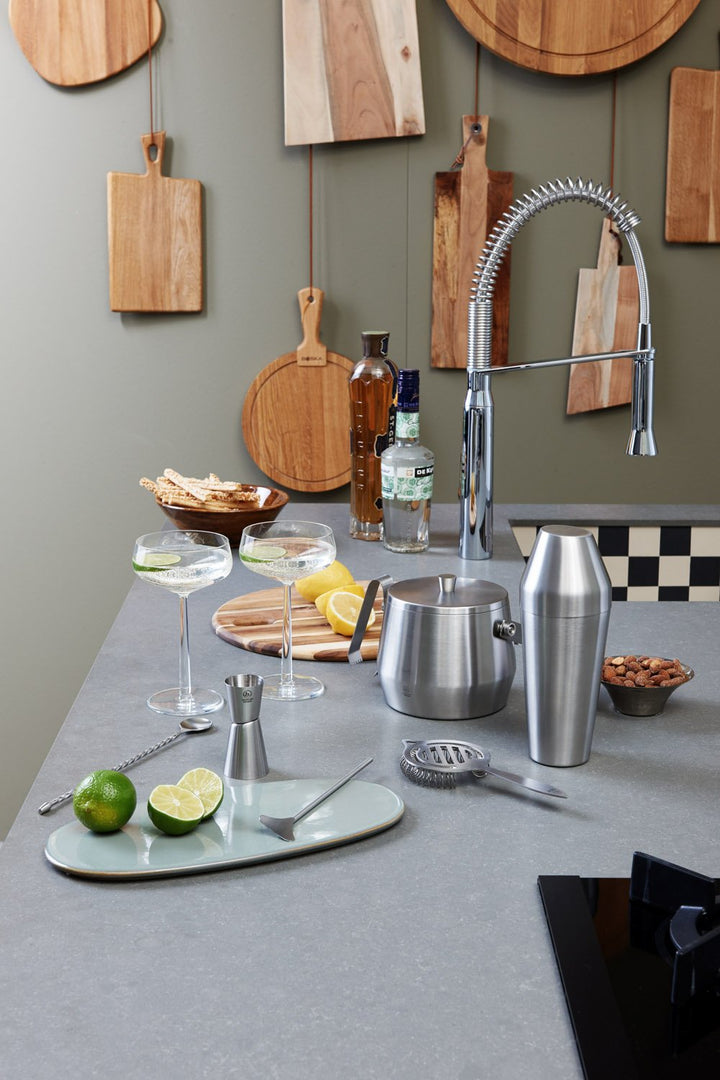 Cubo hielo con pinzas Inox. (Antes LV00295)