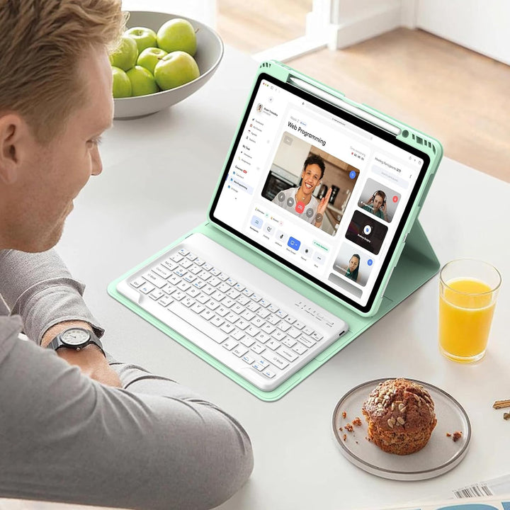 Tastatur für iPad Air 13 M4 2026/M3/M2 2025/2024, Hülle mit Tastatur für iPad Pro 12.9 6/5/4/3 Gener