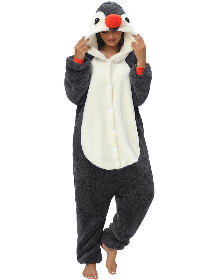 LATH.PIN Pyjamas Jumpsuit Panda Unisex Erwachsene Tier Onesie Cosplay Halloween Karneval Kostüme Dam