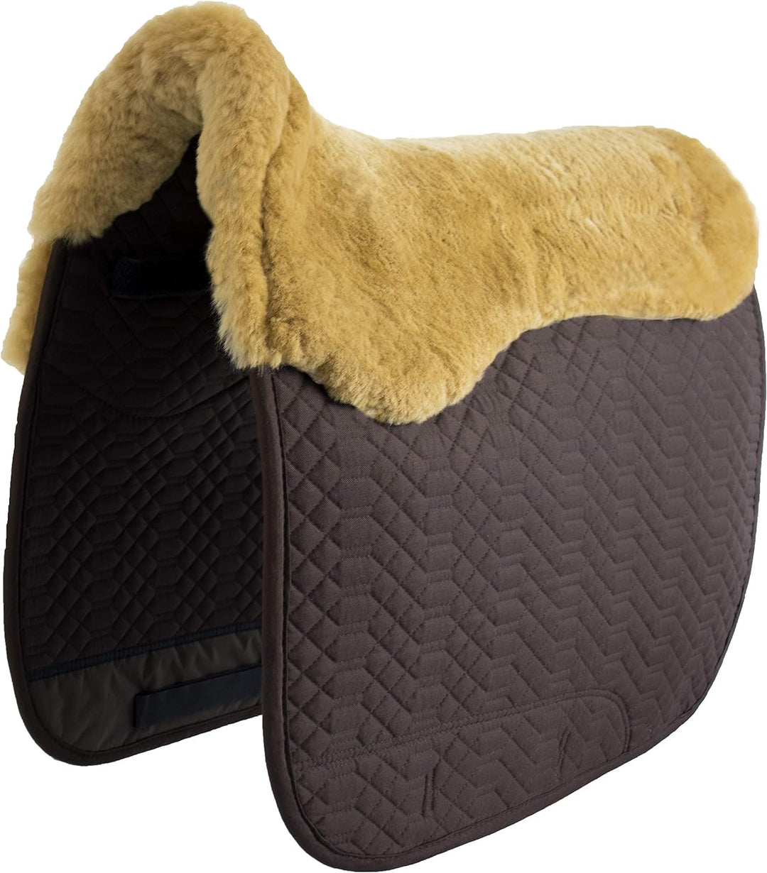 Engel Reitsport Lammfell Schabracke Half Lined mit Fellkranz vorne und hinten SCHABRA4-D-MOC-CAM Sto
