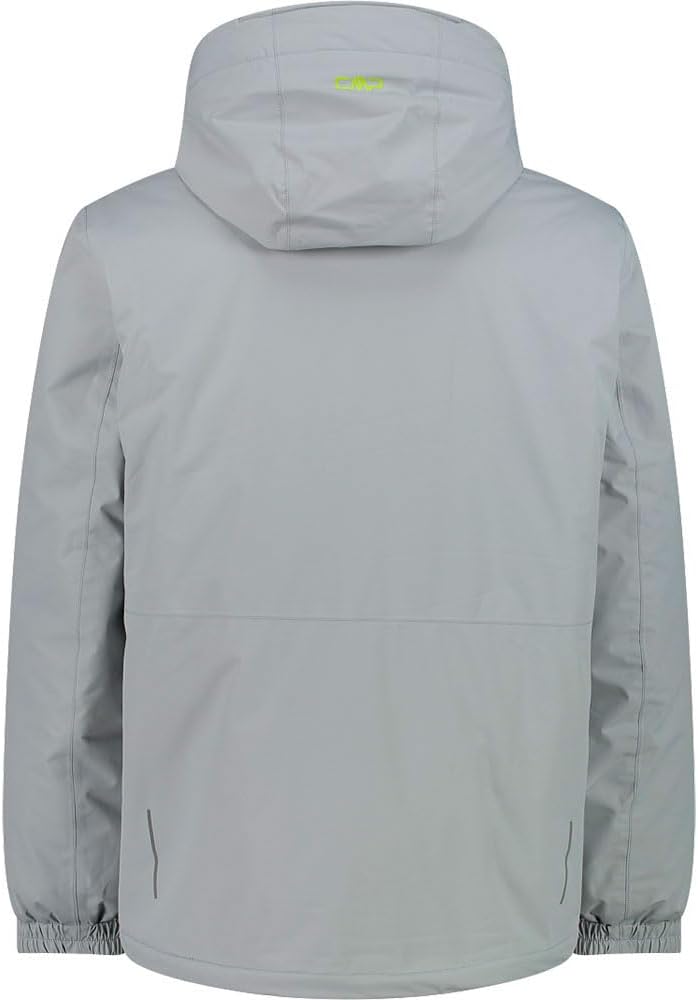CMP Herren Hoodie Jacke Isolationsjacke Kunstfaserjacke 48 Light Grey, 48 Light Grey