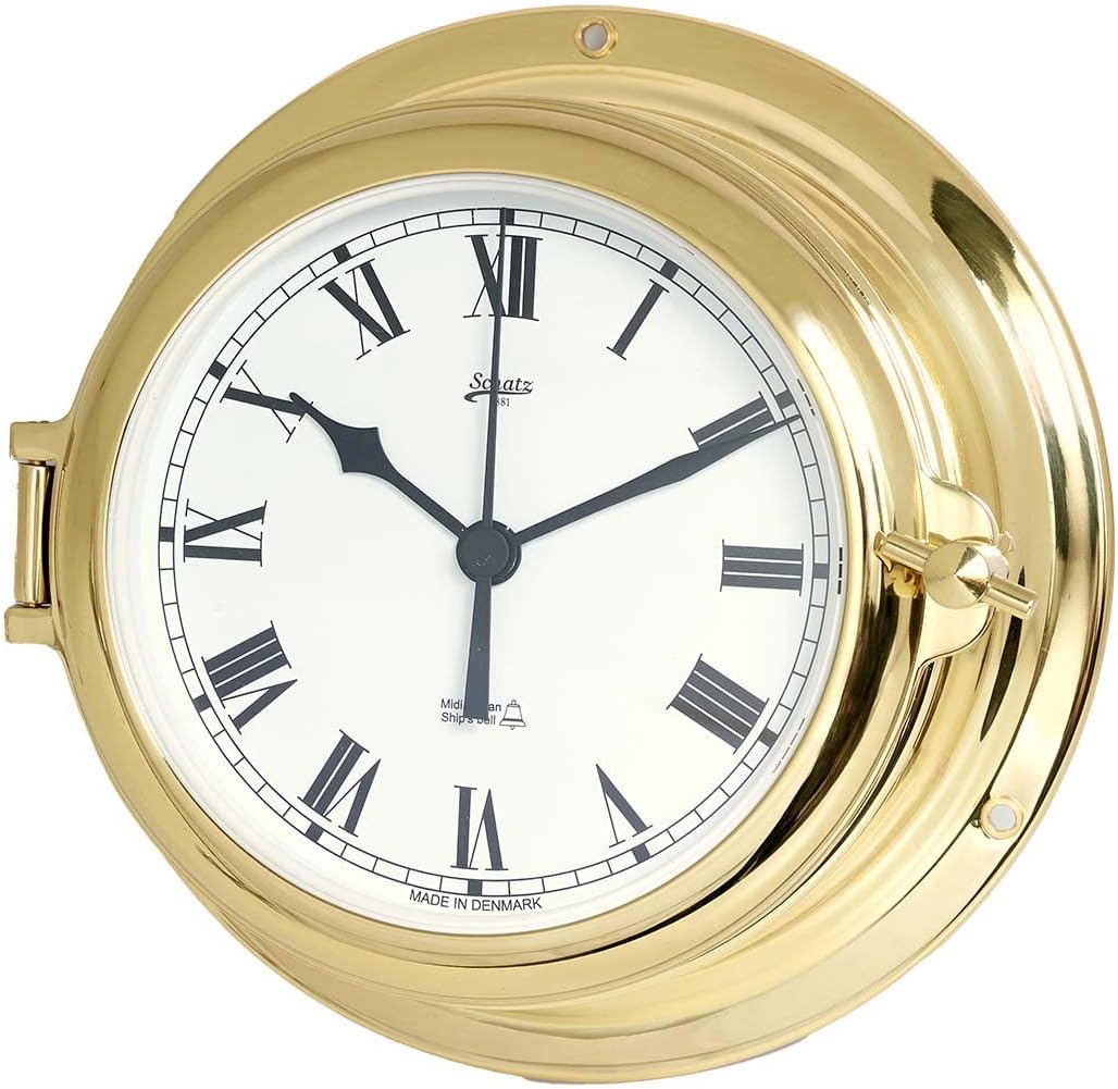 Delite 450cs Schatz Glasenuhr Midi Messing 155 mm x 68 mm