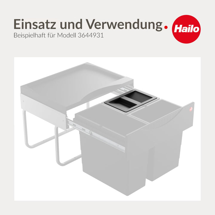 Hailo Eimerdeckel 1225969 | Deckel für Abfalleimer, passend Abfallsammler Modelle Allegro, Cargo, Ra