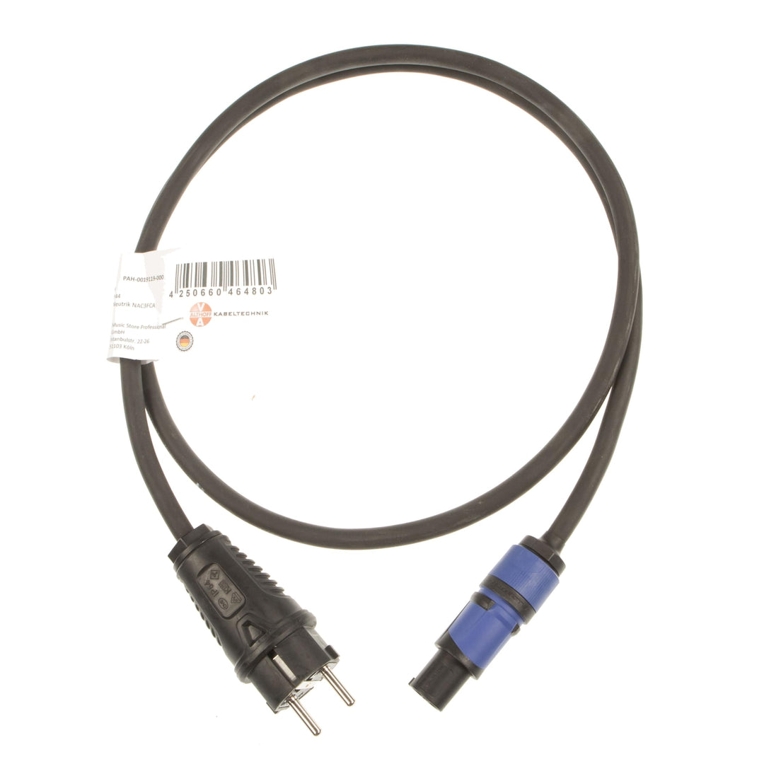 MUSIC STORE Power Twist Netzkabel, 1,5m, 3x 1,5mm², Made in Germany