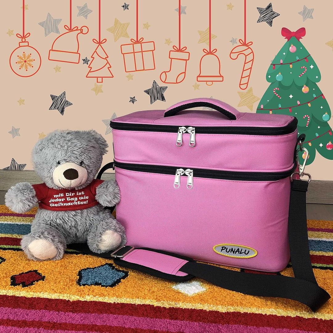 XL Tasche kompatibel mit Toniebox & Toniebox 2 – Grosse Transporttasche für bis zu 40 Tonies, Kopfhö
