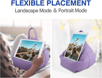 MoKo Tablet Kissenständer, Weich Sitzsack Kissenhalter für bis zu 12.9" Tablet ipad Air 5 10.9, iPad