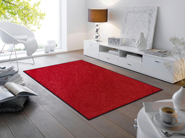 wash+dry Fussmatte, Regal Red 120x180 cm, innen und aussen, waschbar, rot 120 x 180 cm (Rechteckig),