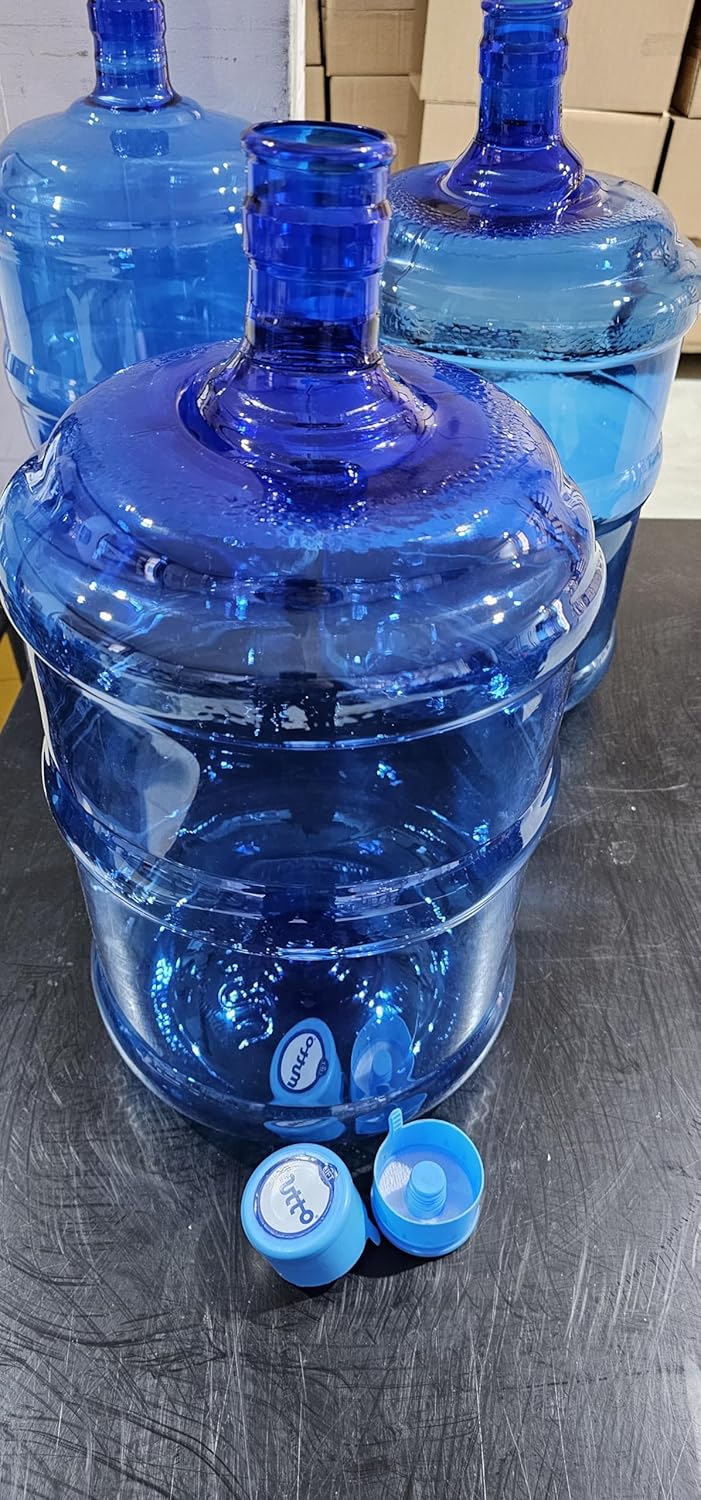 mutto Wasserflasche leer, Wasserbehälter für 19 Liter, Wiederverwendbare PET Wassergallone Leerflasc