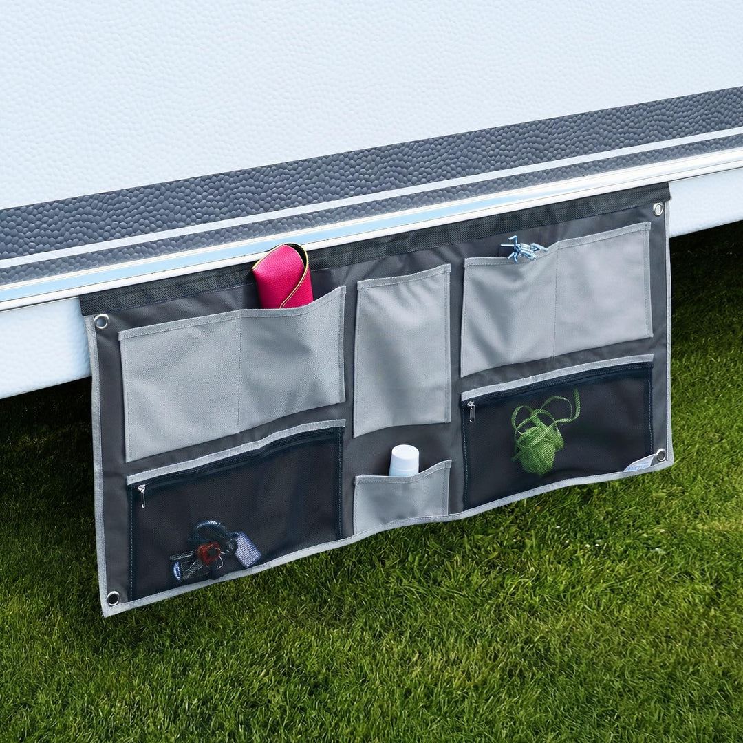 your GEAR Caravan Organizer Wide - Hängeregal für Zelt, Vorzelt, Wohnwagen 45 x 100 cm, 6 Fächer
