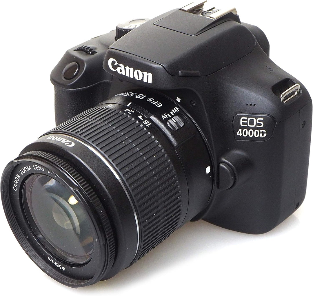Canon EOS 4000D Kit 18-55mm DC III Spiegelreflexkamera, schwarz