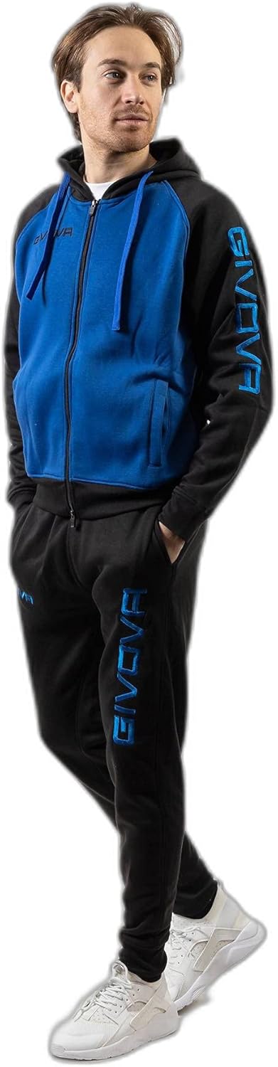 givova Herren Lf33-0210-l Overall, Hellblau/Schwarz, L