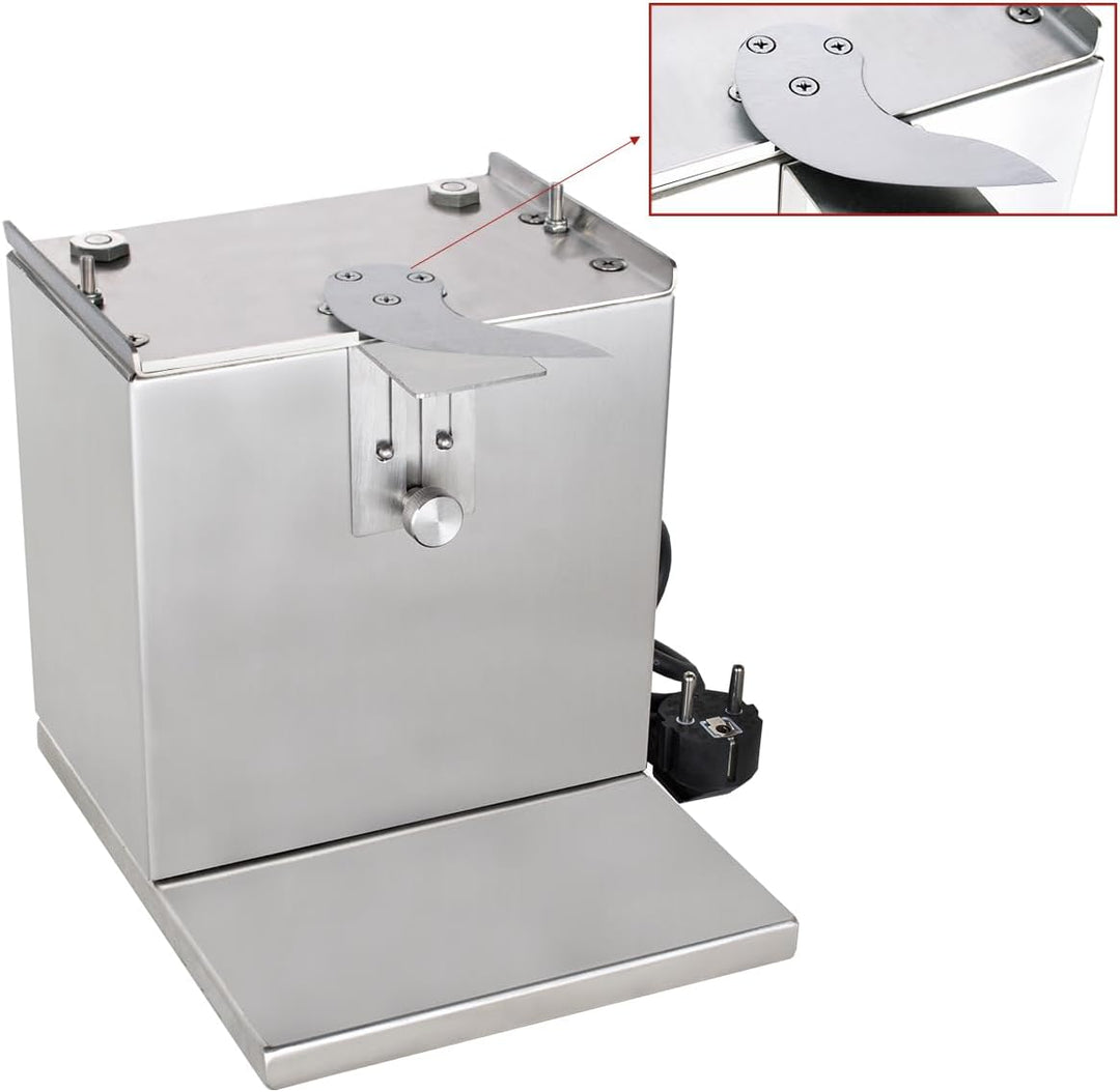 Beeketal 'CSB-3E' Profi Gastro Currywurst Schneider elektrisch mit Schnittstärkeneinstellung von 5-3