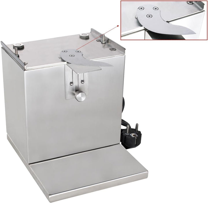 Beeketal 'CSB-3E' Profi Gastro Currywurst Schneider elektrisch mit Schnittstärkeneinstellung von 5-3