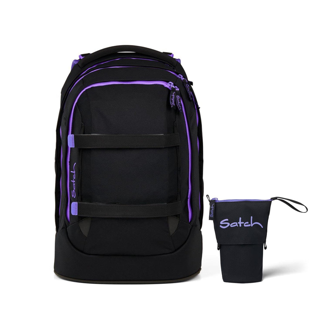 Satch Pack Schulrucksack Set 2tlg. inkl. Pencil Slider (Purple Phantom), Purple Phantom