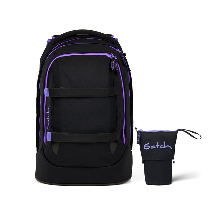 Satch Pack Schulrucksack Set 2tlg. inkl. Pencil Slider (Purple Phantom), Purple Phantom