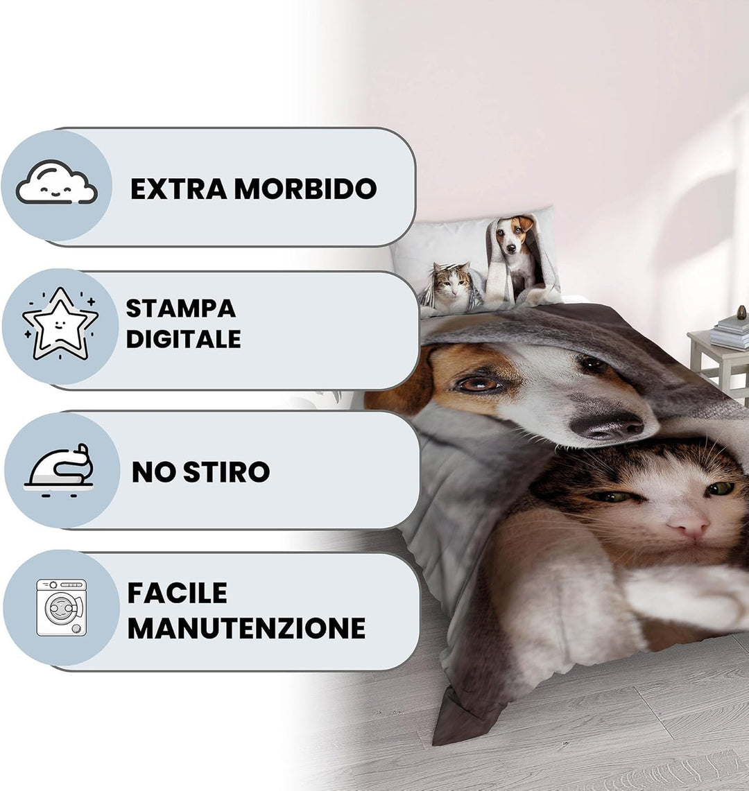 Italian Bed Linen MB Home Italy, Goodnight Bettbezug Set, Peggy, Einzelbett Einzelbett Peggy, Einzel