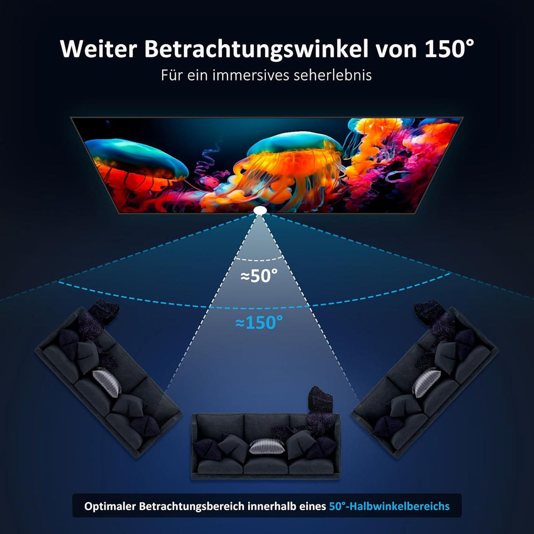 NexiGo 100-Inch Fresnel Projector Screen for Bright Day Light Use, 85% Ambient Light Rejecting ALR P