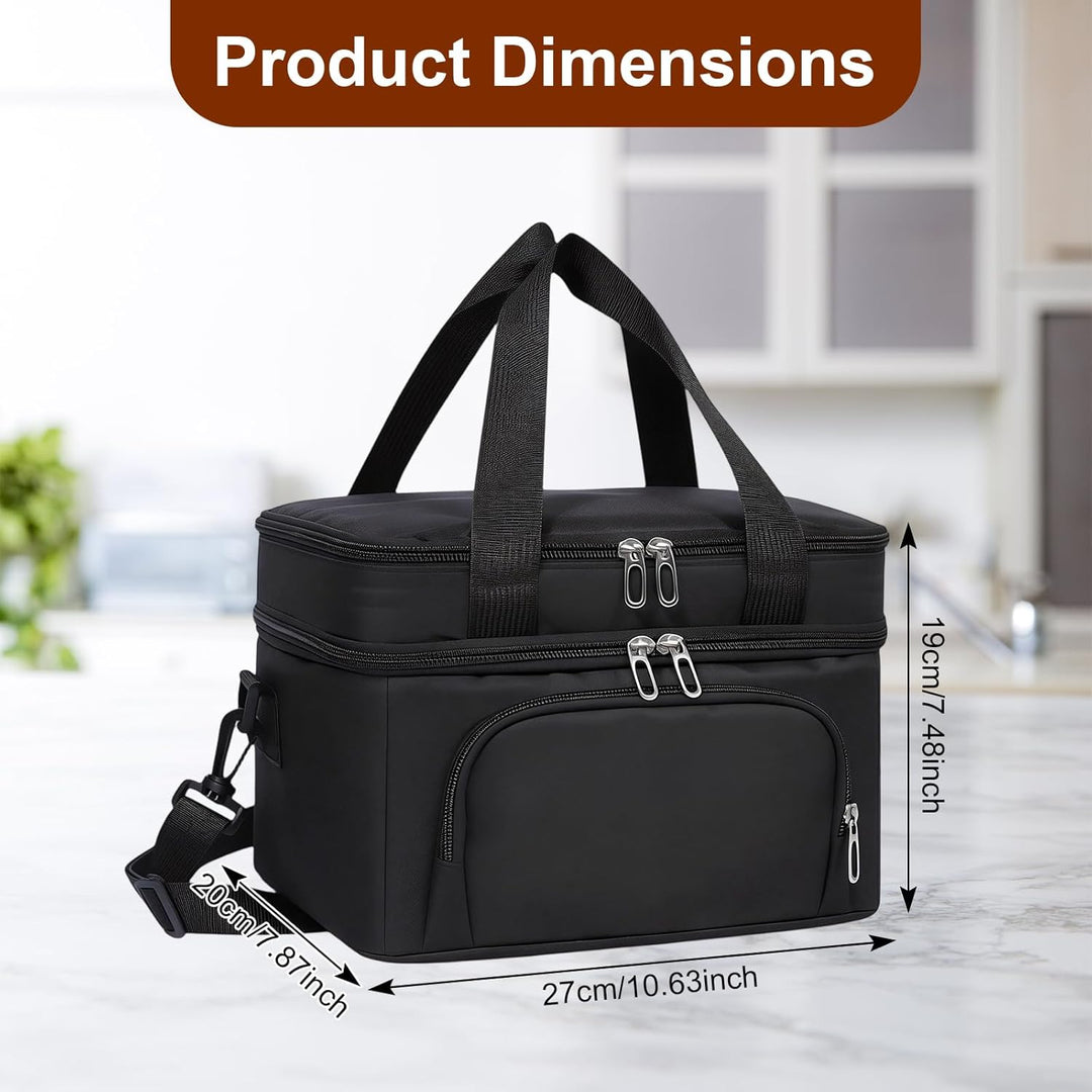 10L Kühltasche für Männer und Frauen – Doppellagige Isolierte Kühltasche, Auslaufsichere Lunchtasche