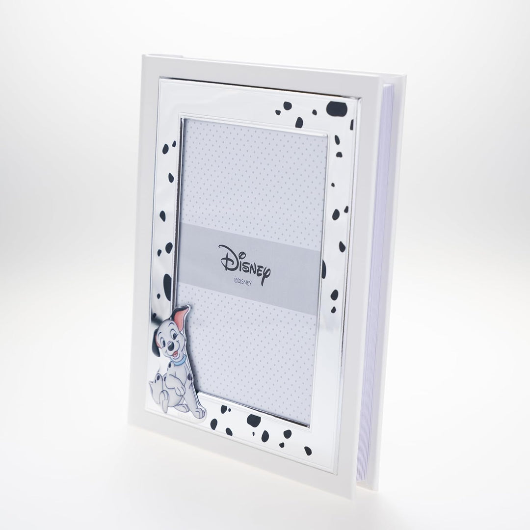 VALENTI & CO. Disney Baby – 101 – Fotoalbum für Kinder mit silbernem Fotorahmen für Taufe oder Kinde