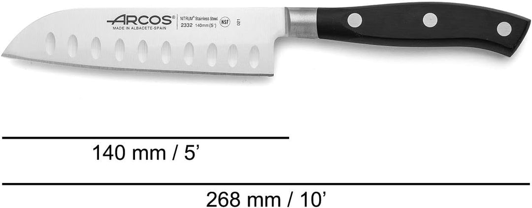 Arcos Küchenmesser-Set: 1 Schälmesser + Santoku + Chefmesser - Set für Köche mit Edelstahlklinge und