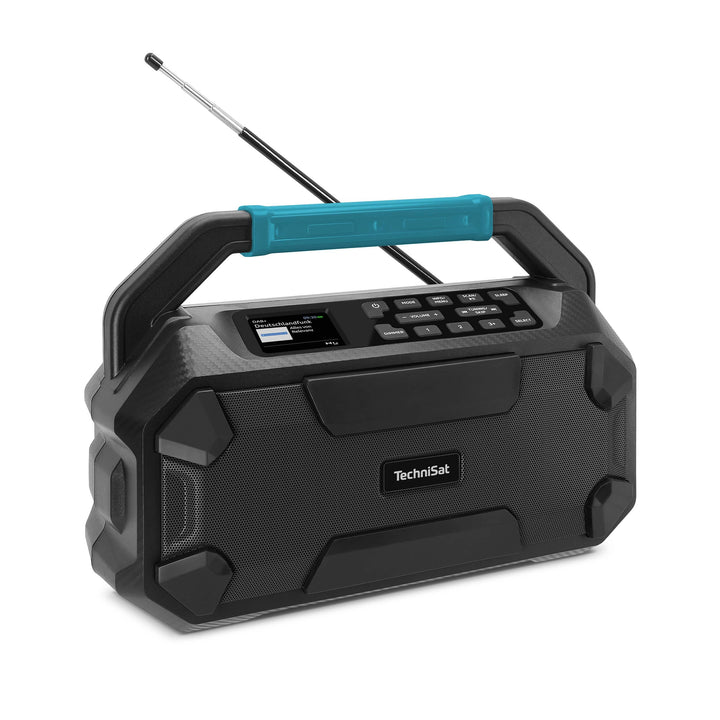 TechniSat Viola 231 OD – Makita Akku kompatibles Baustellenradio (DAB+, UKW, AUX in, Bluetooth, IPX4
