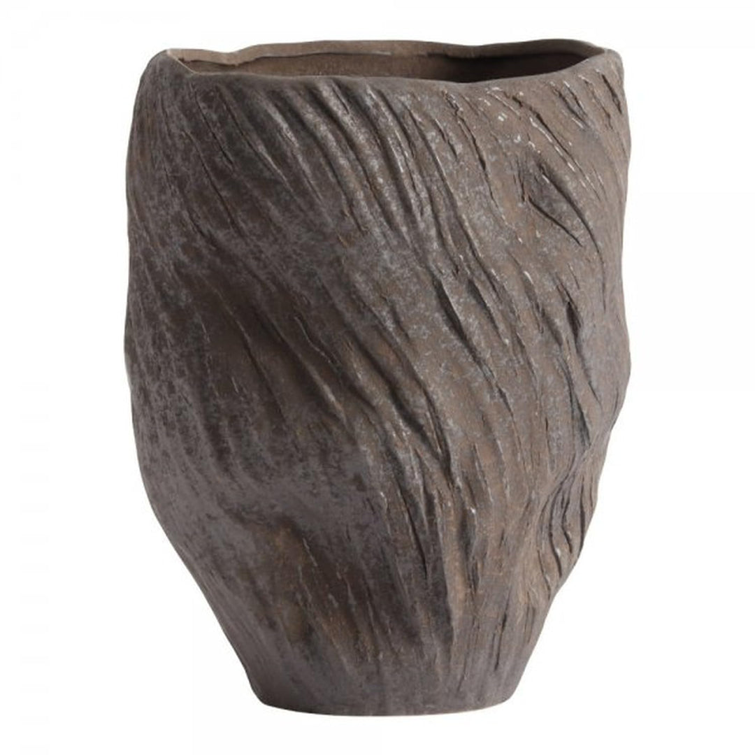 Mud Vase - Chocolate, Stoneware, Chocolate, H: 25 Ø: 16