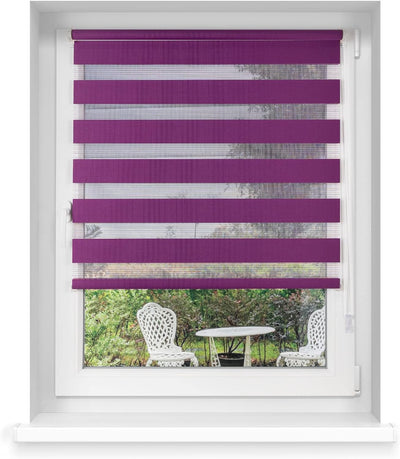 Victoria M. Doppelrollo Klemmfix Duo-Rollo Klemmmontage ohne Bohren für Fenster und Tür Lichtdurchlä