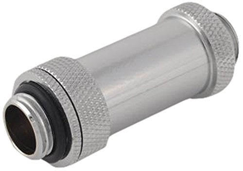 Bitspower G1/4 Zoll verstellbares Aqua-Verbindungsrohr (41–69 mm), silber glänzend