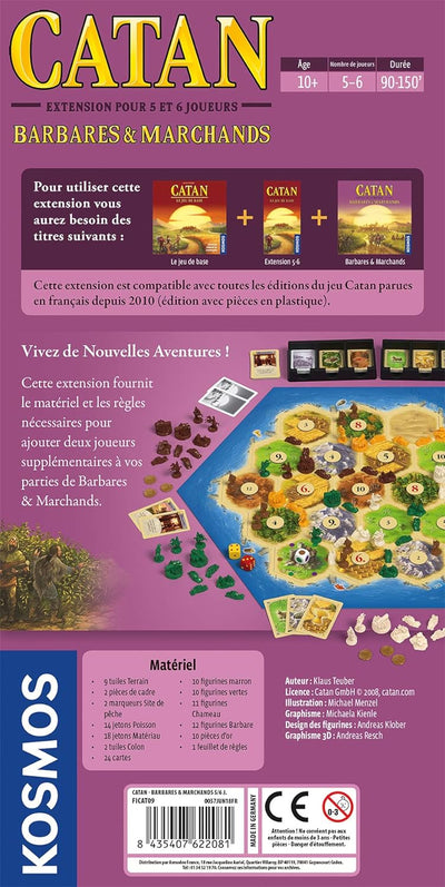 Catan – Verlängerung Barbares & Marchands 5-6 Joueurs (FR)