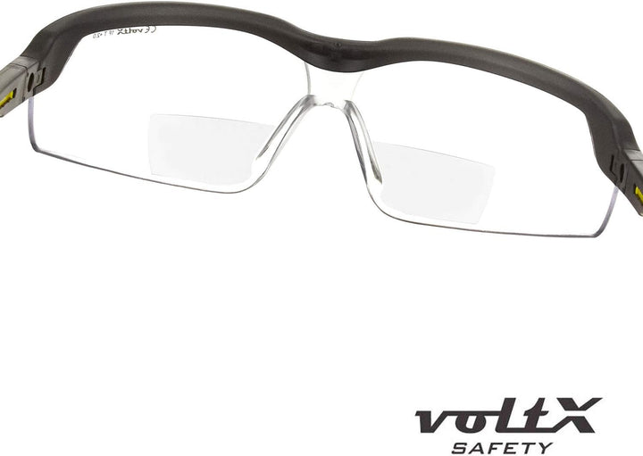 voltX 3 x GT Adjustable (2020 Model) Bifokale Lesen Schutzbrille (KLAR +1.5 Dioptrie), EN166FT Zerti