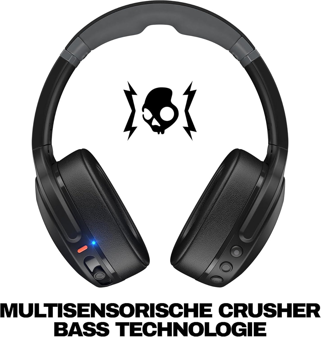 Skullcandy Crusher Evo Over-Ear Wireless-Kopfhörer mit Sensory Bass, 40 Std. Akkulaufzeit, Mikro, ko