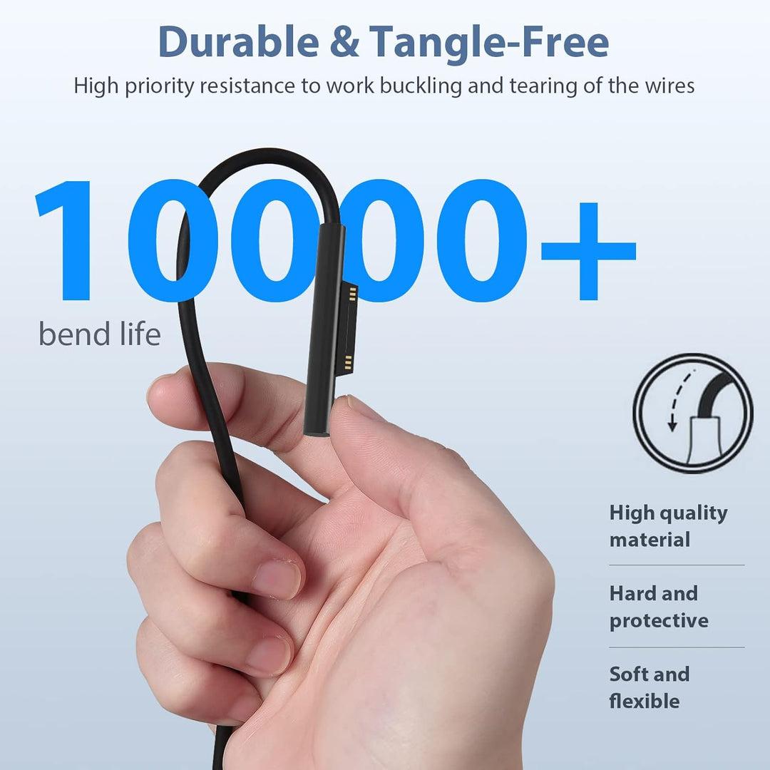 65W Surface Ladekabel 15V 4A Microsoft Ladegerät Netzteil für Surface Pro 11/X/10/9/8/7/ 7+/6/5/4/3,