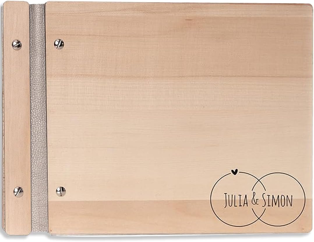 Hochzeitideal – Personalisierbares Gästebuch Hochzeit Adri E14 mit 40 Seiten I Hochzeit Gästebuch au