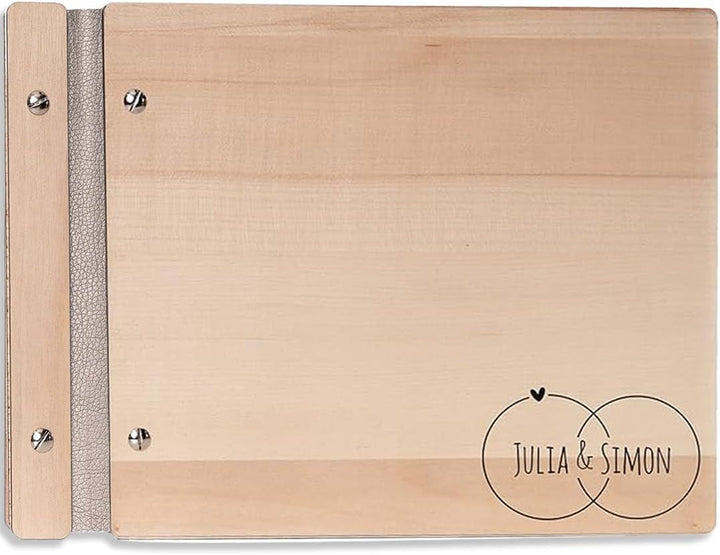 Hochzeitideal – Personalisierbares Gästebuch Hochzeit Adri E14 mit 40 Seiten I Hochzeit Gästebuch au