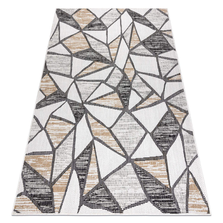 rugsx Teppich SISAL Cooper Mosaik Innen &amp; Aussen Hochwertiges Flachgewebe Schlafzimmer/Terrasse/Balk