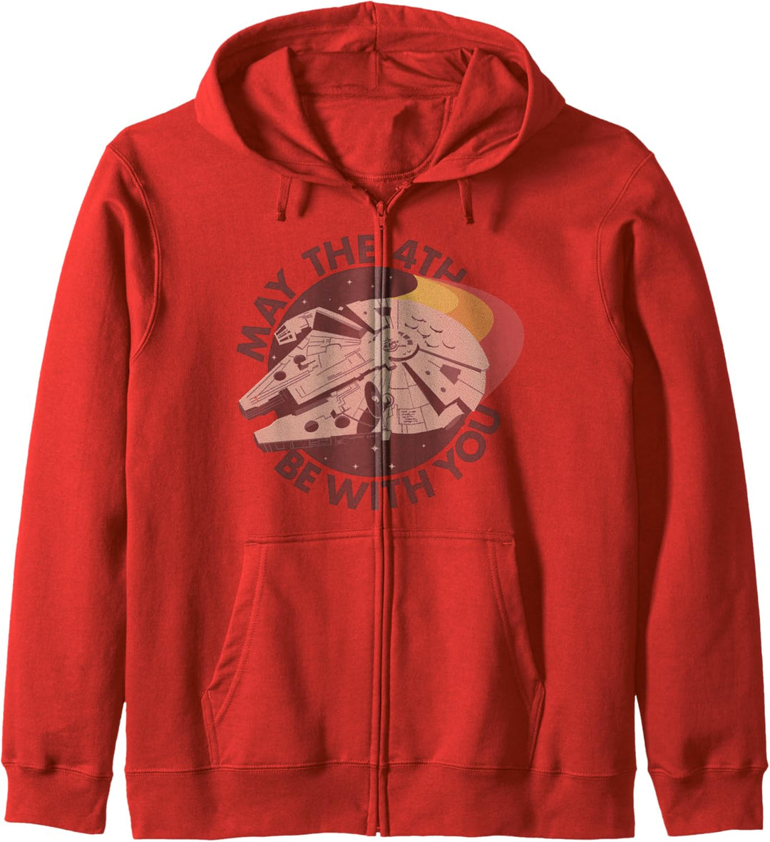 Star Wars Millennium Falcon May The 4th Be With You Retro Kapuzenjacke