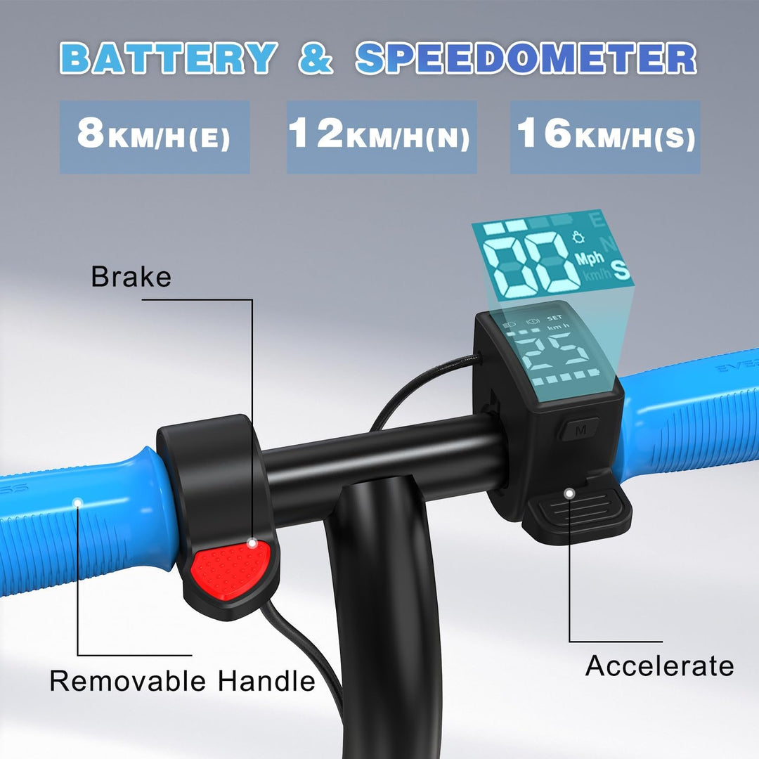 EVERCROSS E6 Elektroroller für Kinder, 7" Leichter E-Scooter für 6-12 Jahre, Elektroscooter mit Eine