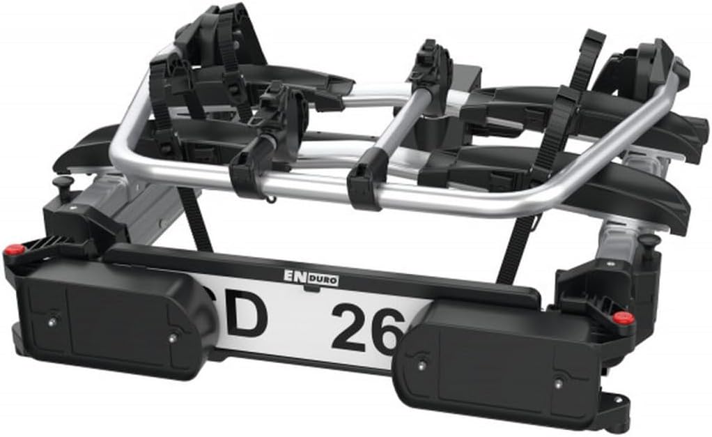 Enduro SD260 Fahrradträger mit Schiebeplattform, für Flügeltüren, Auto, Van, 60 kg Tragkraft, Alumin